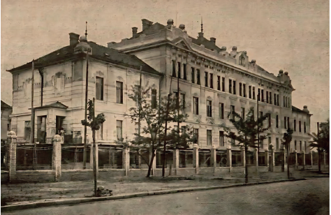 A Menhely főépülete (Forrás: A Heim Pál Gyermekkórház Bőrgyógyászati Osztályának története, Pók Zsófia)