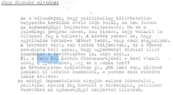 1970. november 13. - MSZMP Budapesti Bizottság Végrehajtó Bizottság 