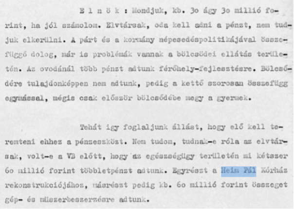 1974. június 26. - Budapest Főváros Tanácsa Végrehajtó Bizottsága üléseinek jegyzőkönyve
